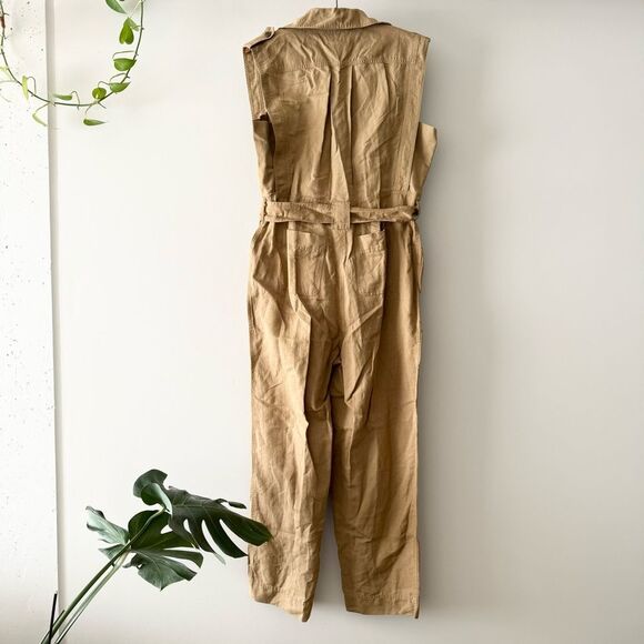 NWT Amour Vert Sienna Cotton Linen Jumpsuit - M - Picture 4 of 6